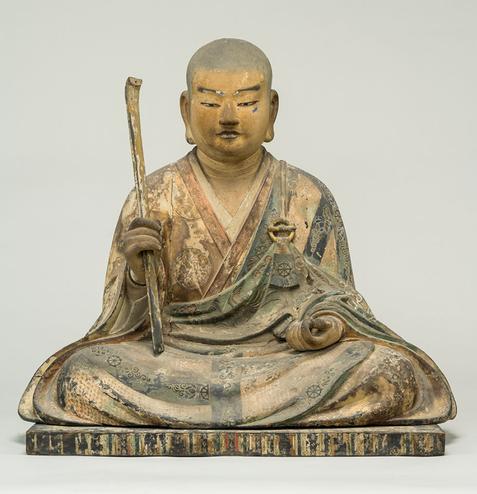 木造僧形八幡神像 (もくぞうそうぎょうはちまんしんぞう) (壺井八幡宮蔵)